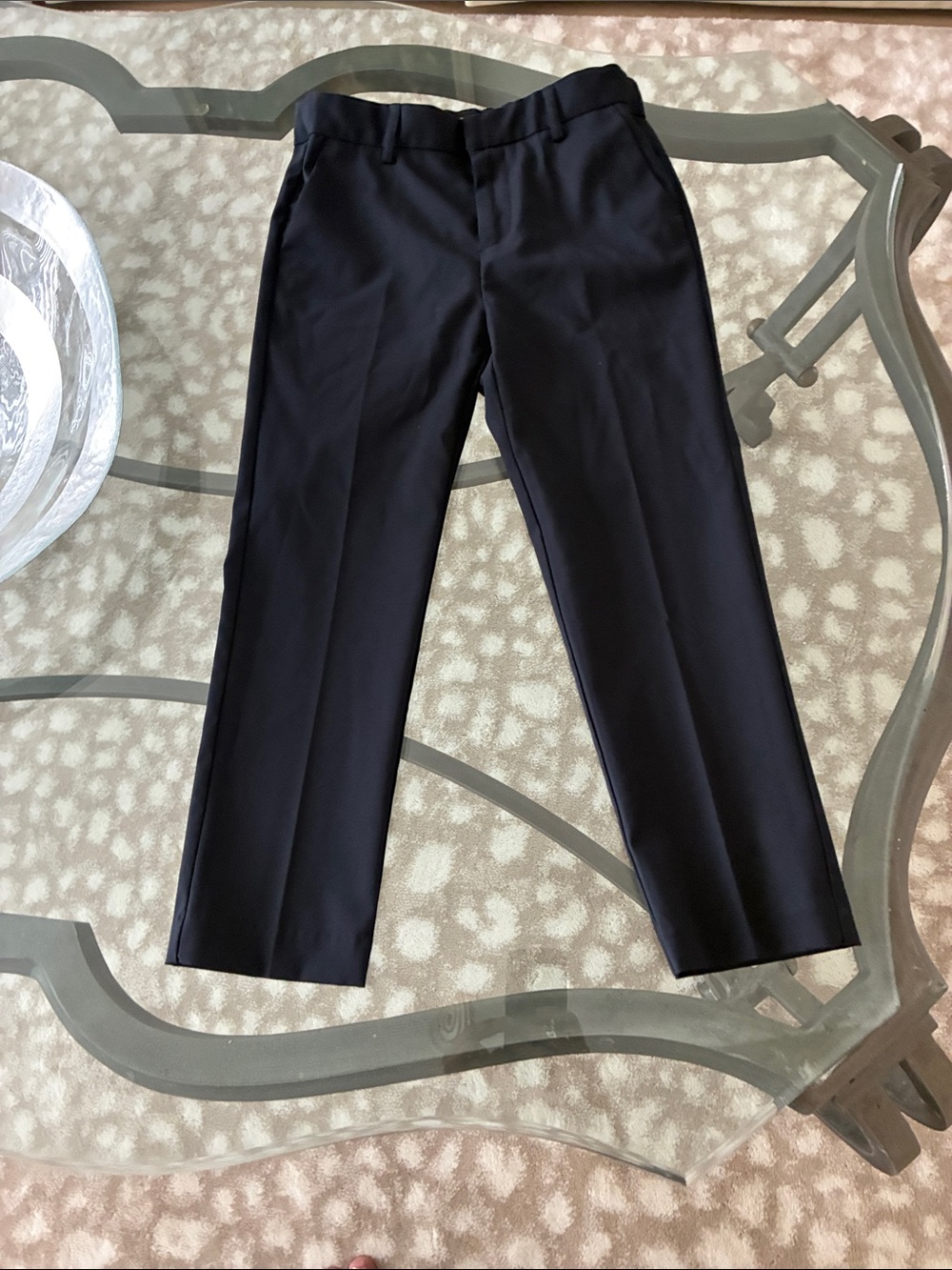 Zara kids Classic Straight-Leg Dress Pants in Navy size 7